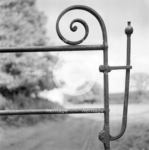 Wrought iron latch of a farm gate, c1945-c1980. Artist: Eric de Maré.