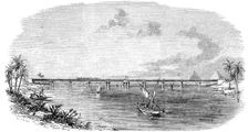 Wrought-Iron Railway-Bridge across the Nile, at Benha, 1856. Creator: Unknown