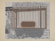 Wrought Iron Railing, c. 1936. Creator: Joseph L. Boyd