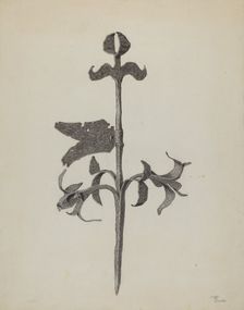 Wrought Iron Weather Vane, c. 1937. Creator: Hugh Clarke