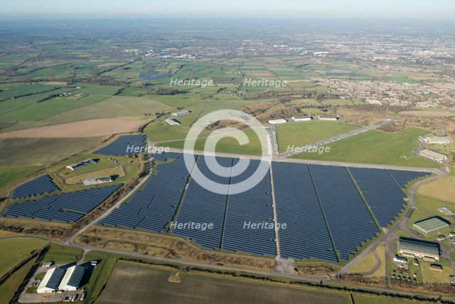 Wroughton Airfield solar farm, Swindon, 2016. Creator: Damian Grady.