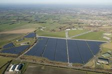 Wroughton Airfield solar farm, Swindon, 2016. Creator: Damian Grady