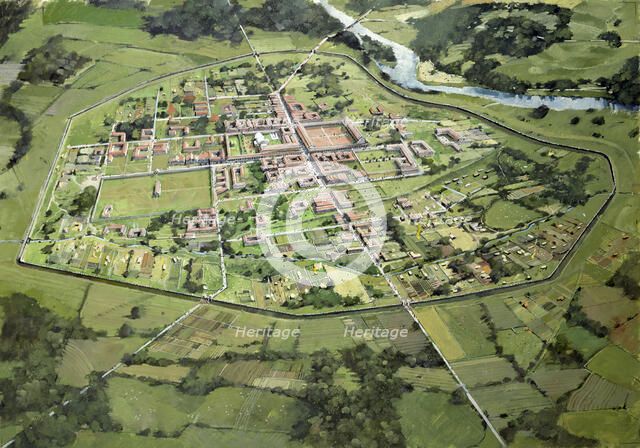 Wroxeter Roman City, c3rd century, (c1990-2010). Artist: Ivan Lapper.