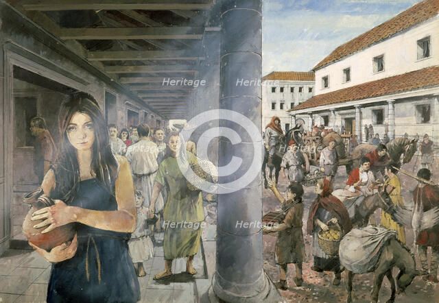 Wroxeter Roman City, c2nd century, (c1990-2010). Artist: Ivan Lapper.