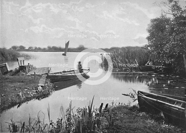 'Wroxham Broad, Norfolk', c1896. Artist: Poulton & Co.