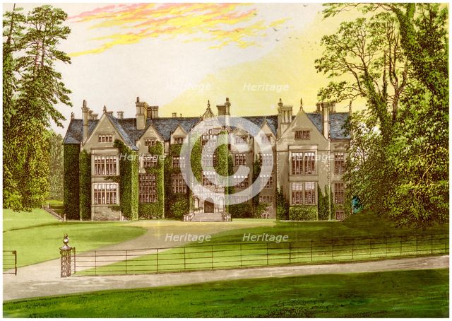 Wroxton Abbey, Oxfordshire, home of the North family, c1880. Artist: Unknown