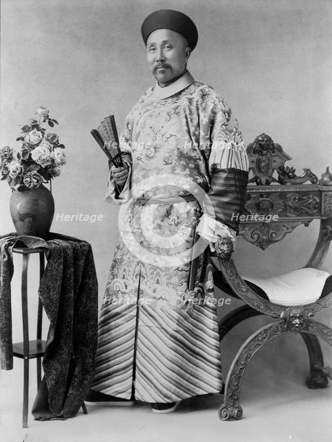 Wu-Ting-Fang, Chinese minister, in Washington, D.C., c1900 Dec. 6. Creator: Frances Benjamin Johnston.