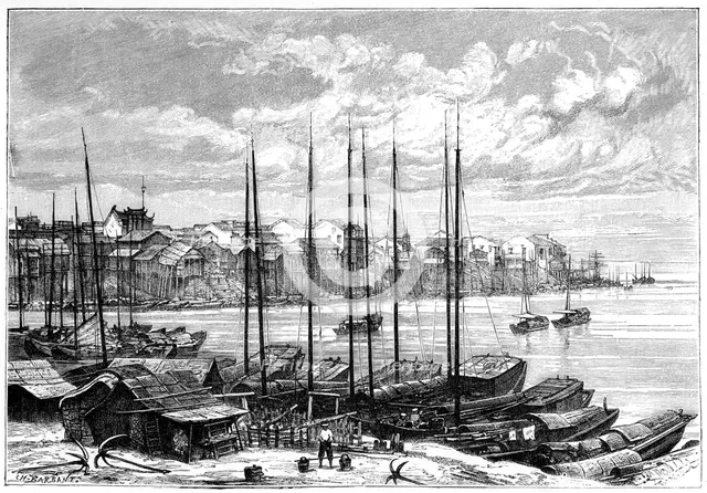Wuhan, China, 1895.Artist: Charles Barbant