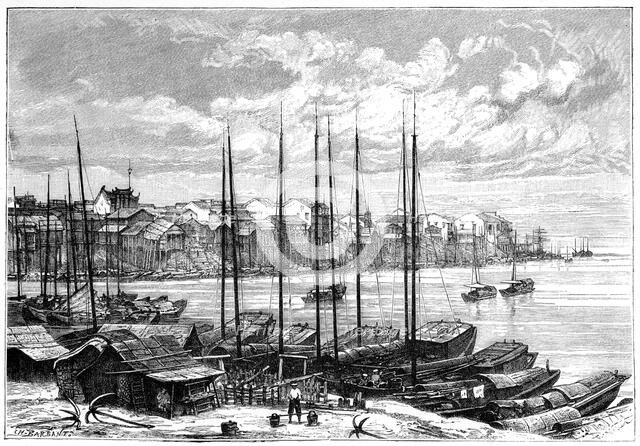 Wuhan, China, 1895.Artist: Charles Barbant