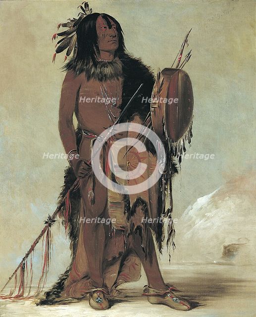 Wún-nes-tou, White Buffalo, an Aged Medicine Man, 1832. Creator: George Catlin.