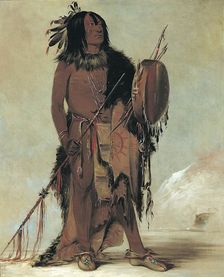 Wún-nes-tou, White Buffalo, an Aged Medicine Man, 1832. Creator: George Catlin
