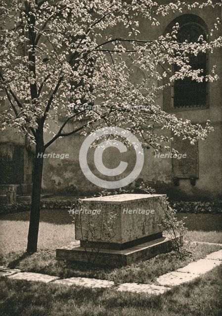 'Wurzburg - Tomb of Walther von der Vogelweide', 1931. Artist: Kurt Hielscher.