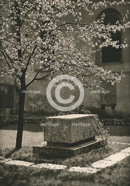 'Wurzburg - Tomb of Walther von der Vogelweide', 1931. Artist: Kurt Hielscher.