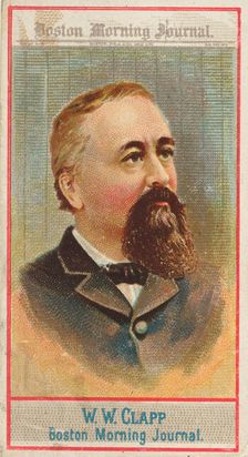 W.W. Clapp, Boston Morning Journal, from the American Editors series (N1) for Allen & Gint..., 1887. Creator: Allen & Ginter