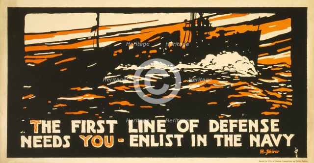 WW1 Recruitment Poster for the US Navy, 1917.