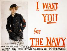 WW1 Recruitment Poster for the US Navy, 1917