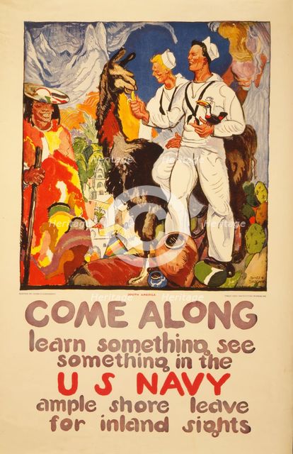 WW1 Recruitment Poster for the US Navy, 1919.