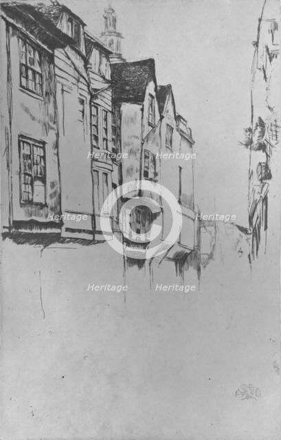 'Wych Street', 1877, (1904). Artist: James Abbott McNeill Whistler.