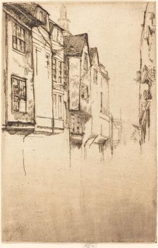 Wych Street, 1877. Creator: James Abbott McNeill Whistler