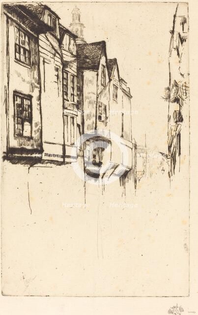 Wych Street, 1877. Creator: James Abbott McNeill Whistler.