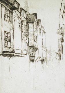 Wych Street, 1877. Creator: James Abbott McNeill Whistler