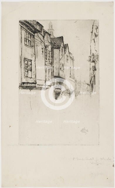 Wych Street, London, 1877. Creator: James Abbott McNeill Whistler.
