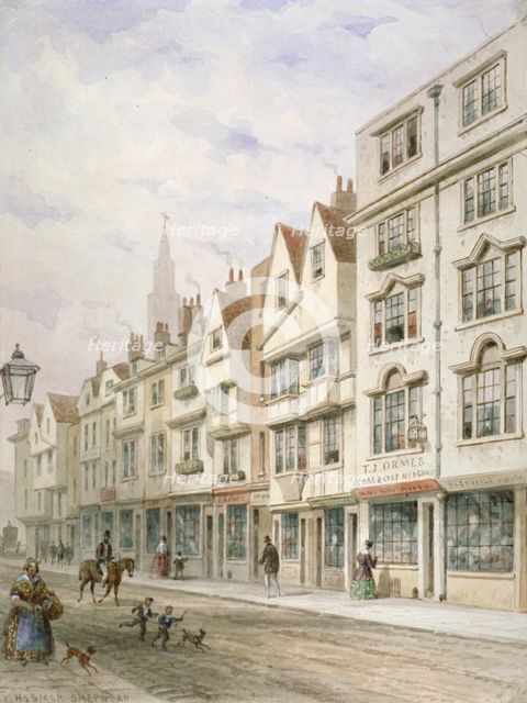 Wych Street, Westminster, London, c1850. Artist: Thomas Hosmer Shepherd