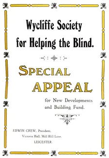 Wycliffe Society for Helping the Blind 1919