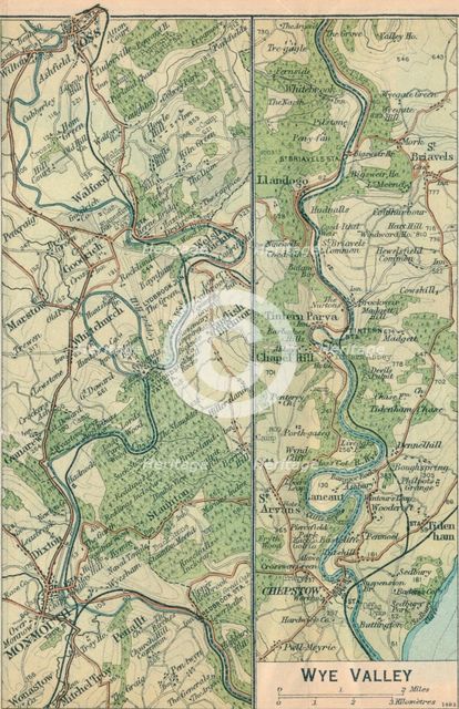 'Wye Valley', c20th Century. Artist: John Bartholomew.