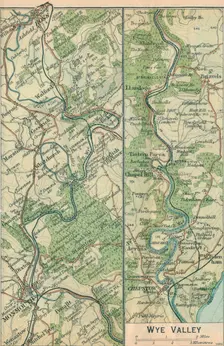 Wye Valley c20th Century. Artist: John Bartholomew