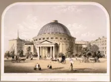 Wyld's Monster Globe c1851. Artist: Robert S Groom