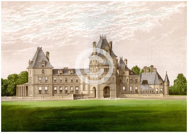 Wynnstay, Denbighshire, Wales, home of Baronet Williams-Wynn, c1880. Artist: Unknown