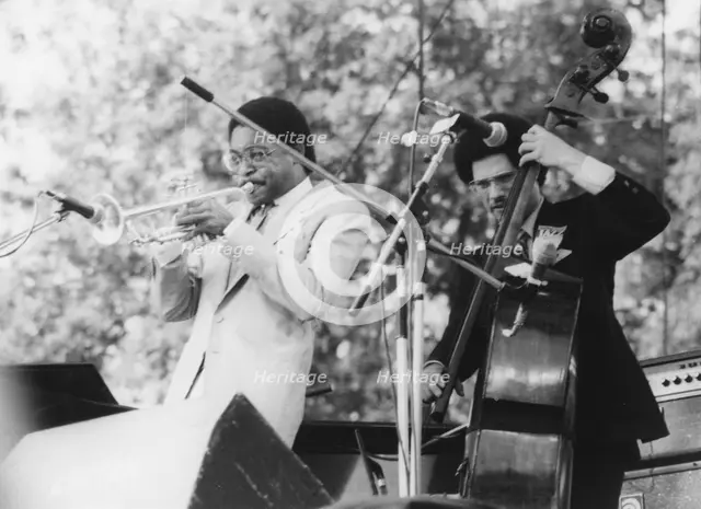 Wynton Marsalis and Delbert Felix, North Sea Jazz Festival, 1982. Creator: Brian Foskett.