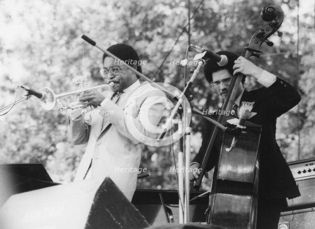 Wynton Marsalis and Delbert Felix, North Sea Jazz Festival, 1982. Creator: Brian Foskett.
