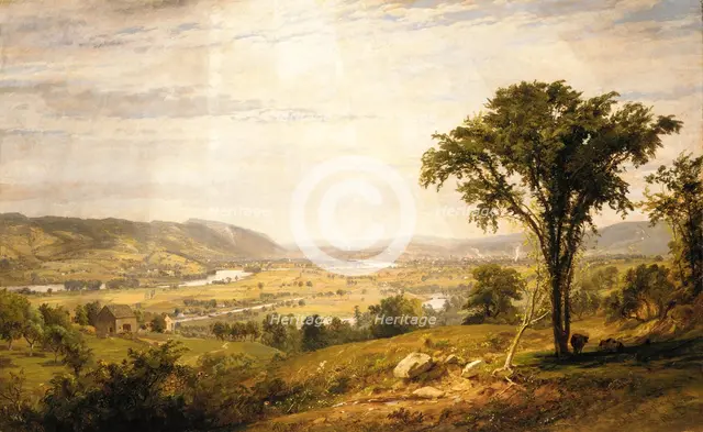 Wyoming Valley, Pennsylvania, 1864. Creator: Jasper Francis Cropsey.