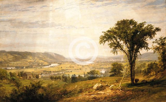 Wyoming Valley, Pennsylvania, 1864. Creator: Jasper Francis Cropsey.