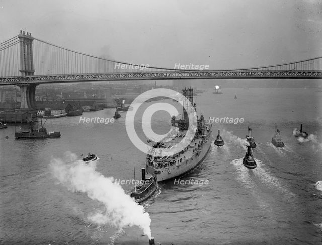 WYOMING from Brooklyn Bridge, between c1910 and c1915. Creator: Bain News Service.