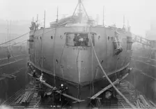 WYOMING in dock, between c1910 and c1915. Creator: Bain News Service