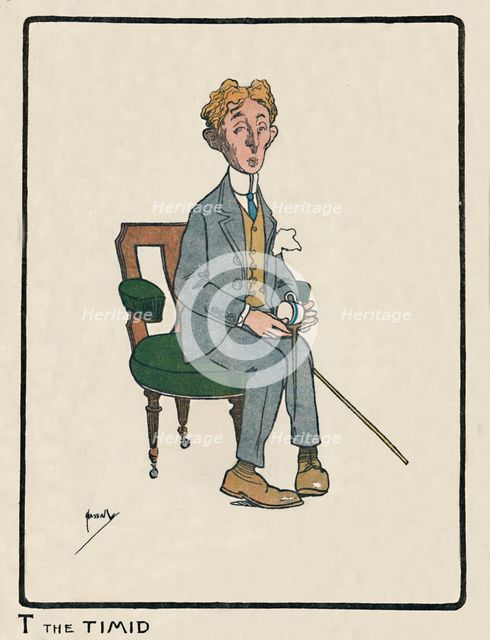 'T the Timid', 1903. Artist: John Hassall.