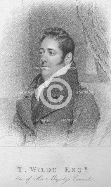 'T. Wilde, Esq., One of Her Majesty's Counsel', c1820. Creator: T Wright.
