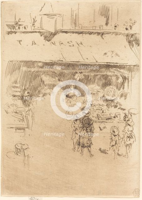 T.A. Nash's Fruit-Shop, c. 1886. Creator: James Abbott McNeill Whistler.
