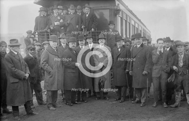 T.C. Dawson, B.L. Worden, L.D. Lovekin, R.W. Hoyt, G.W. Hoyt, G.A. Anthony and G. Horton, 1917. Creator: Bain News Service.