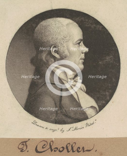 T. Chollet, 1800. Creator: Charles Balthazar Julien Févret de Saint-Mémin.