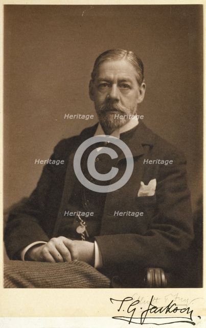 T.G. Jackson RA, c1870s. Creator: Elliott & Fry.