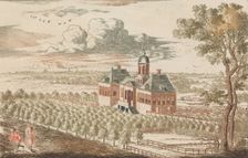 t Huis te Ryksdorp , in: Tooneel Der Voornaamste Nederlands Huizen, En Lust Hoven, Naar..., n.d.. Creator: Unknown