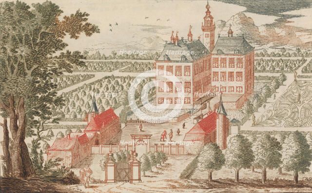't Huis ter Werve', in: Tooneel Der Voornaamste Nederlands Huizen, En Lust Hoven, Naar T ..., n.d.. Creator: Unknown.