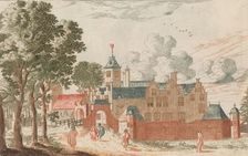 t Huis ter Nood in: Tooneel Der Voornaamste Nederlands Huizen, En Lust Hoven, Naar T L..., n.d.. Creator: Unknown