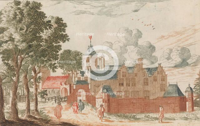 't Huis ter Nood', in: Tooneel Der Voornaamste Nederlands Huizen, En Lust Hoven, Naar T L..., n.d.. Creator: Unknown.