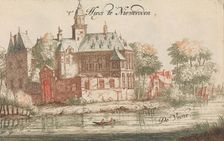 t Huys te Nieweroden De Vecht in: Tooneel Der Voornaamste Nederlands Huizen, En Lust ..., n.d.. Creator: Unknown