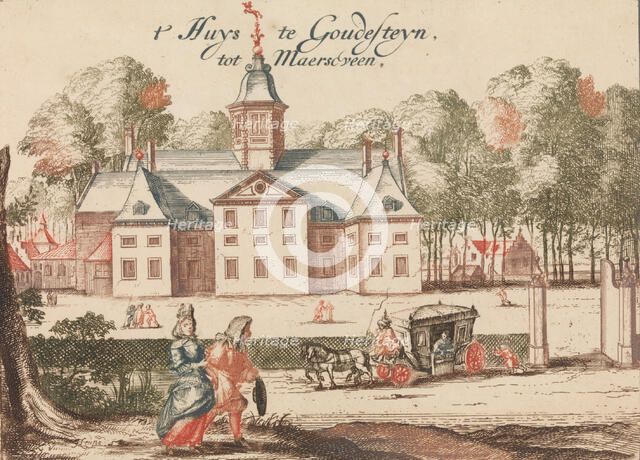 't Huys te Goudesteyn tot Maerseveen' in: Tooneel Der Voornaamste Nederlands Huizen, En L..., n.d.. Creator: Unknown.